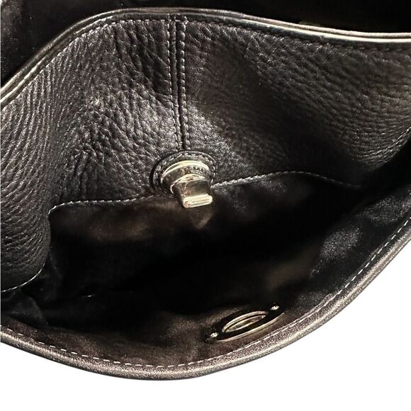 Coach F19265 Black Pebbled Leather Crossbody - Picture 13 of 15